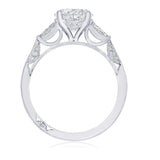Tacori Engagement Engagement Ring 18k White Gold Tacori 3-Stone Mounting 7.0mm / 6.5