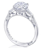 Tacori Engagement Engagement Ring 18k White Gold Tacori 3-Stone Mounting 7.0mm / 6.5