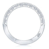 Tacori Engagement Wedding Band 18K White Gold Tacori Classic Crescent Band 6.5