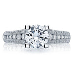 Tacori Engagement Engagement Ring 18k White Gold Tacori Classic Crescent Solitaire Engagement Setting 8.5mm / 6.5