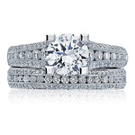 Tacori Engagement Engagement Ring 18k White Gold Tacori Classic Crescent Solitaire Engagement Setting 8.5mm / 6.5