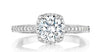 Tacori Engagement Engagement Ring 18k White Gold Tacori Dantela Solitaire Mounting 5mm / 6.5