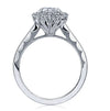 Tacori Engagement Engagement Ring 18k White Gold Tacori Halo Engagement Ring Mounting 6.5mm / 6.5