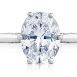 Tacori Engagement Engagement Ring 18k White Gold Tacori Oval  Engagement Setting 8x6mm / 6.5