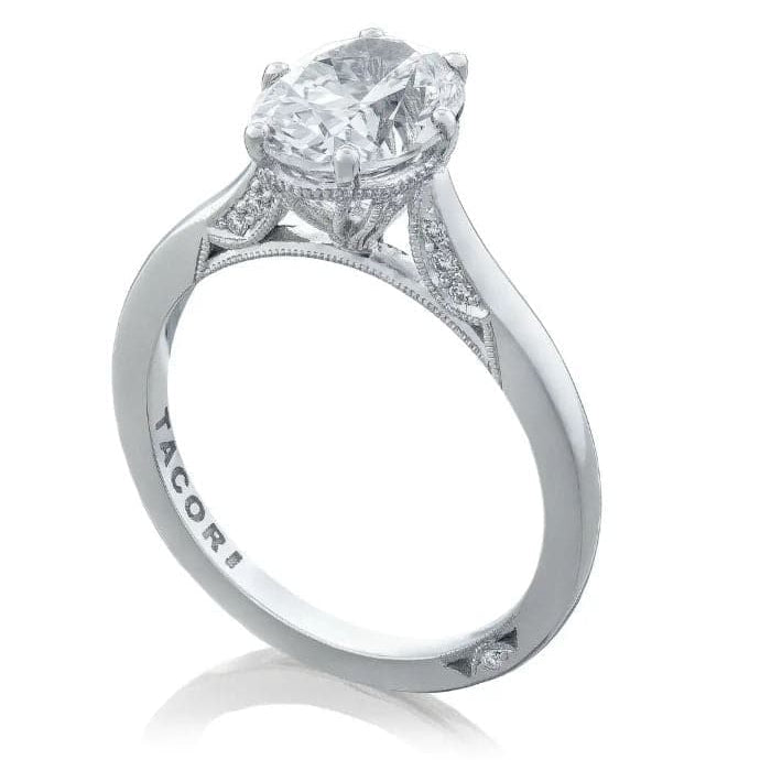 Tacori Engagement Engagement Ring 18k White Gold Tacori Oval  Engagement Setting 8x6mm / 6.5