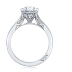 Tacori Engagement Engagement Ring 18k White Gold Tacori Oval  Engagement Setting 8x6mm / 6.5