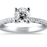 Tacori Engagement Engagement Ring 18k White Gold Tacori Solitaire Diamond Mounting 6mm / 6.5