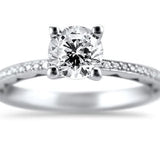 Tacori Engagement Engagement Ring 18k White Gold Tacori Solitaire Diamond Mounting 6mm / 6.5