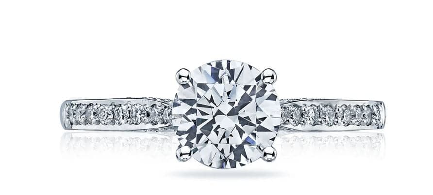 Tacori Engagement Engagement Ring 18k White Gold Tacori Solitaire Mounting 6.5mm / 6.5