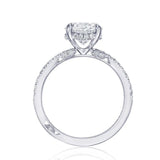 Tacori Engagement Engagement Ring 18k White Gold Tacori Solitaire Mounting 7.5mm / 6.5