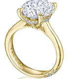 Tacori Engagement Engagement Ring 18k Yellow Gold Round Solitaire Setting 8.5mm / 6.5
