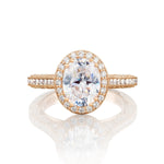 Tacori Engagement Engagement Ring Classic Crescent Halo Engagement Setting 9x7mm / 6.5