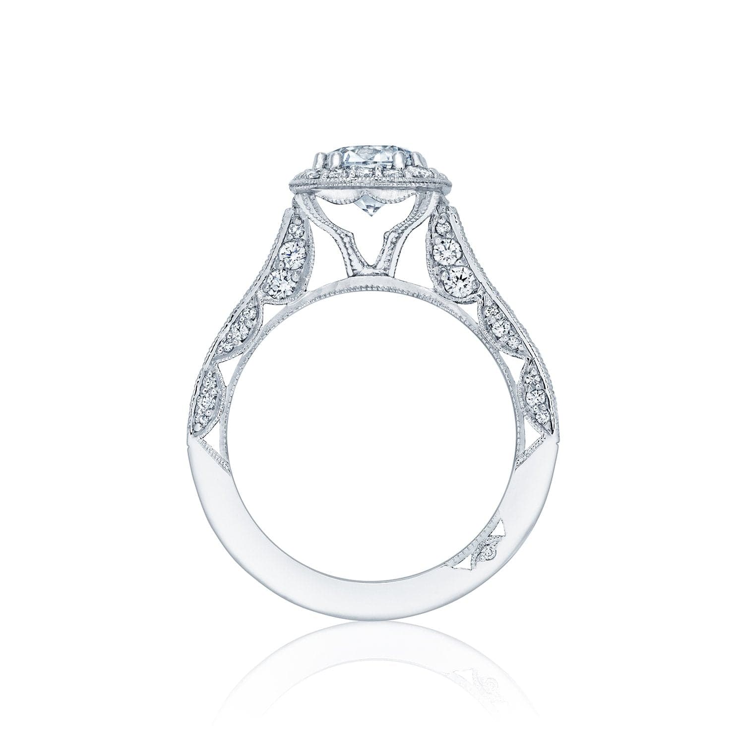 Tacori Engagement Engagement Ring Classic Crescent Halo Engagement Setting 6.5mm / 6.5