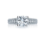Tacori Engagement Engagement Ring Classic Crescent Solitaire Engagement Setting Platinum / 6.5mm / 6.5