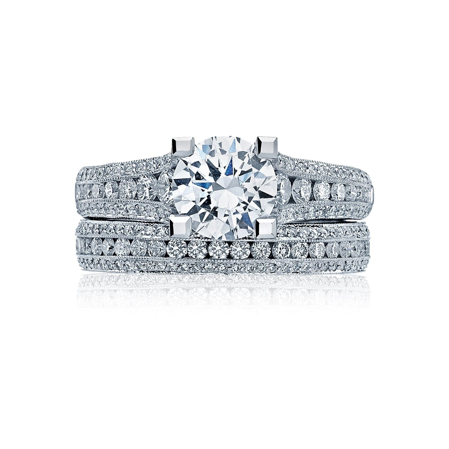 Tacori Engagement Engagement Ring Classic Crescent Solitaire Engagement Setting Platinum / 6.5mm / 6.5
