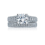 Tacori Engagement Engagement Ring Classic Crescent Solitaire Engagement Setting Platinum / 6.5mm / 6.5