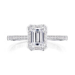 Tacori Engagement Engagement Ring Coastal Crescent Halo Engagement Setting 7x5mm / 6.5
