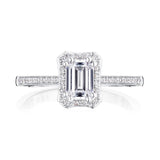 Tacori Engagement Engagement Ring Coastal Crescent Halo Engagement Setting 7x5mm / 6.5