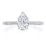Tacori Engagement Engagement Ring Coastal Crescent Pear-Shaped Solitaire Engagement Setting 9x6mm / 6.5