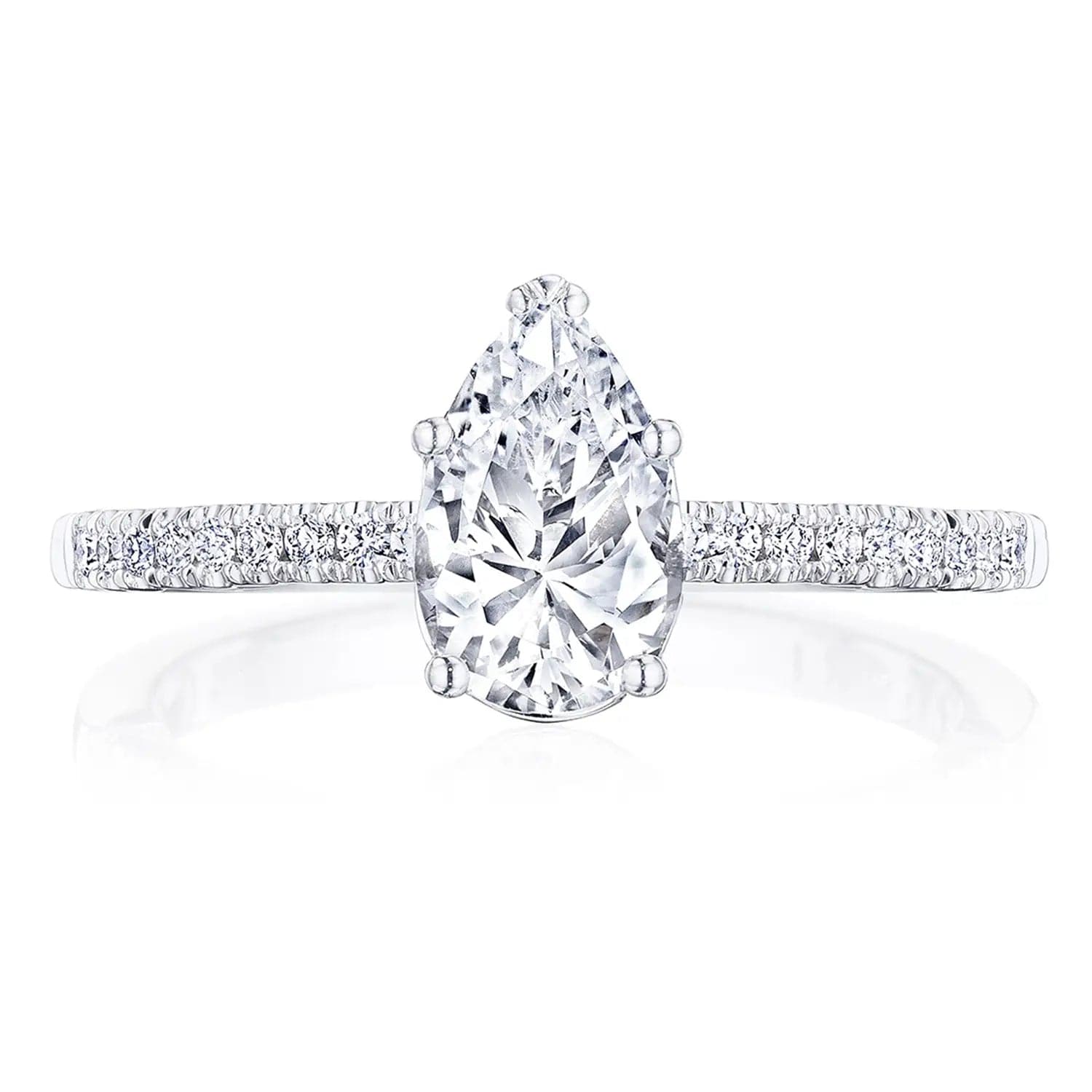 Tacori Engagement Engagement Ring Coastal Crescent Pear-Shaped Solitaire Engagement Setting 9x6mm / 6.5