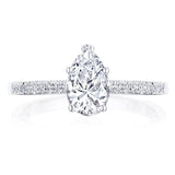 Tacori Engagement Engagement Ring Coastal Crescent Pear-Shaped Solitaire Engagement Setting 9x6mm / 6.5