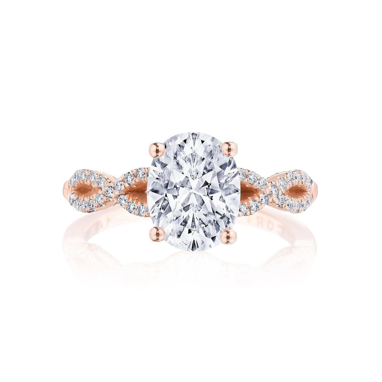 Tacori Engagement Engagement Ring Coastal Crescent Solitaire Engagement Setting 8x6mm / 6.5