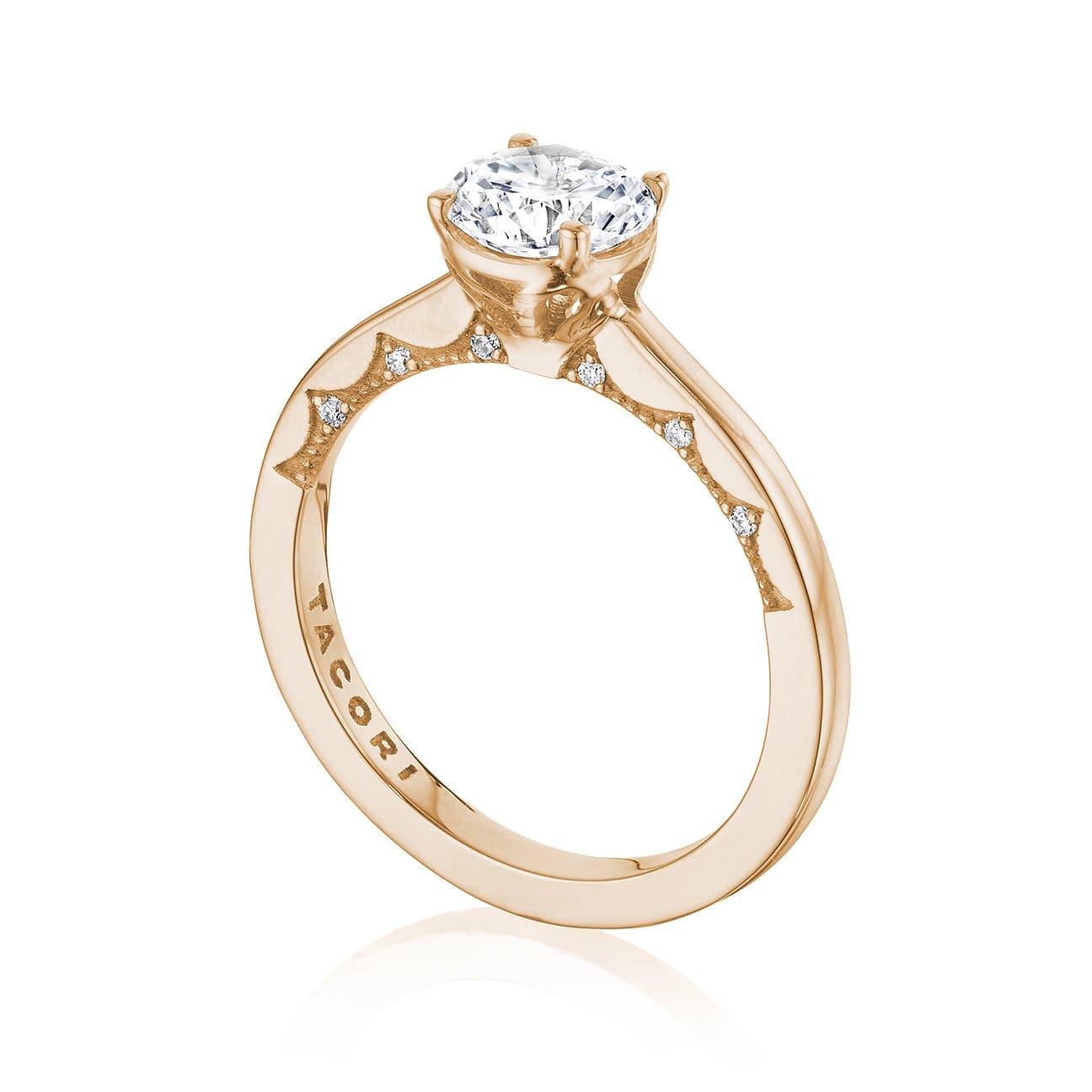 Tacori Engagement Engagement Ring Coastal Crescent Solitaire Engagement Setting 6.5mm / 6.5
