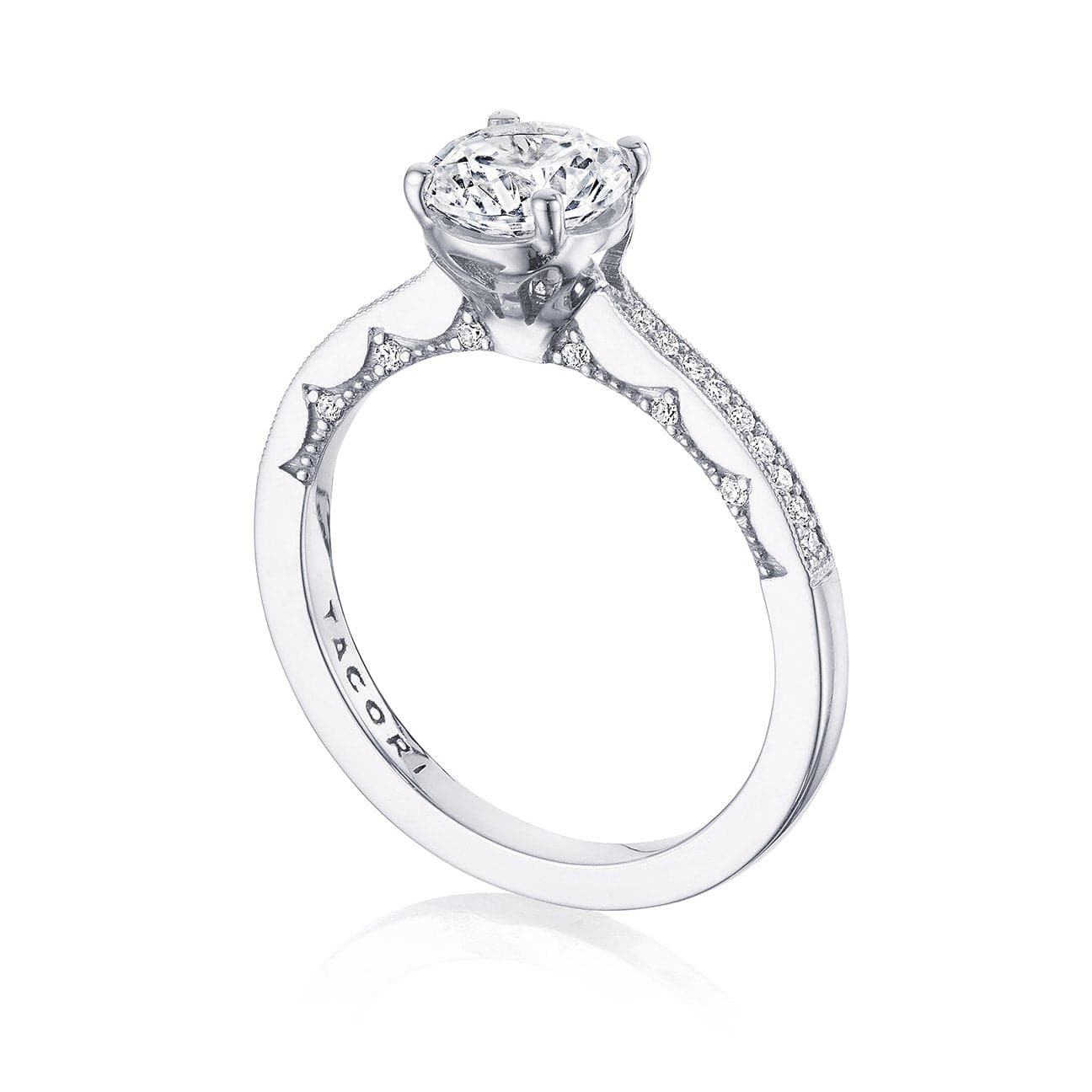 Tacori Engagement Engagement Ring Coastal Crescent Solitaire Engagement Setting 6.5mm / 6.5