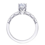 Tacori Engagement Engagement Ring Coastal Crescent Solitaire Engagement Setting 9x6mm / 6.5