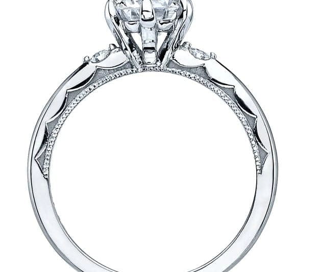Tacori Engagement Engagement Ring Copy of 18k White Gold Tacori 3-Stone Engagement Ring 5.5mm / 6.5