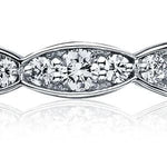 Tacori Engagement Wedding Band Copy of 18k White Gold Tacori Band 6.5