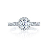 Tacori Engagement Engagement Ring Dantela Halo Engagement Setting 6.5mm / 6.5