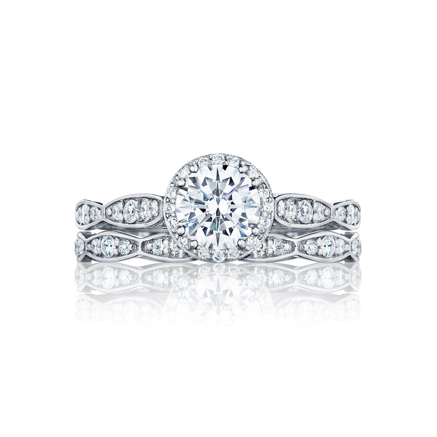 Tacori Engagement Engagement Ring Dantela Halo Engagement Setting 6.5mm / 6.5