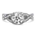 Tacori Engagement Engagement Ring Estate Platinum Dantela .93ct Ideal Cut Diamond Engagement Ring 4