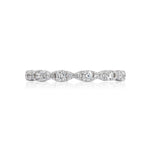 Tacori Engagement Wedding Band Petite Crescent Diamond Eternity Band 6.5