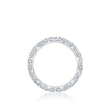 Tacori Engagement Wedding Band Petite Crescent Diamond Eternity Band 6.5