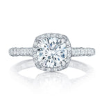 Tacori Engagement Engagement Ring Petite Crescent Halo Engagement Setting 7mm / 6.5