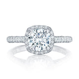 Tacori Engagement Engagement Ring Petite Crescent Halo Engagement Setting 7mm / 6.5