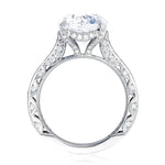 Tacori Engagement Engagement Ring Platinum Classic Crescent RoyalT Solitaire Setting 8.0mm / 6.5