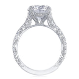 Tacori Engagement Engagement Ring Platinum Petite Crescent RoyalT Solitaire Setting 9.0mm / 6.5
