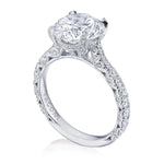 Tacori Engagement Engagement Ring Platinum Petite Crescent RoyalT Solitaire Setting 9.0mm / 6.5