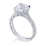 Tacori Engagement Engagement Ring Platinum Petite Crescent RoyalT Solitaire Setting 9.0mm / 6.5