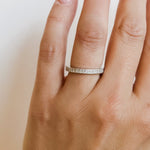 Tacori Engagement Wedding Band Platinum Simply Tacori Princess Cut Milgrain Wedding Band 6.5