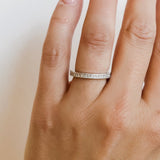 Tacori Engagement Wedding Band Platinum Simply Tacori Princess Cut Milgrain Wedding Band 6.5