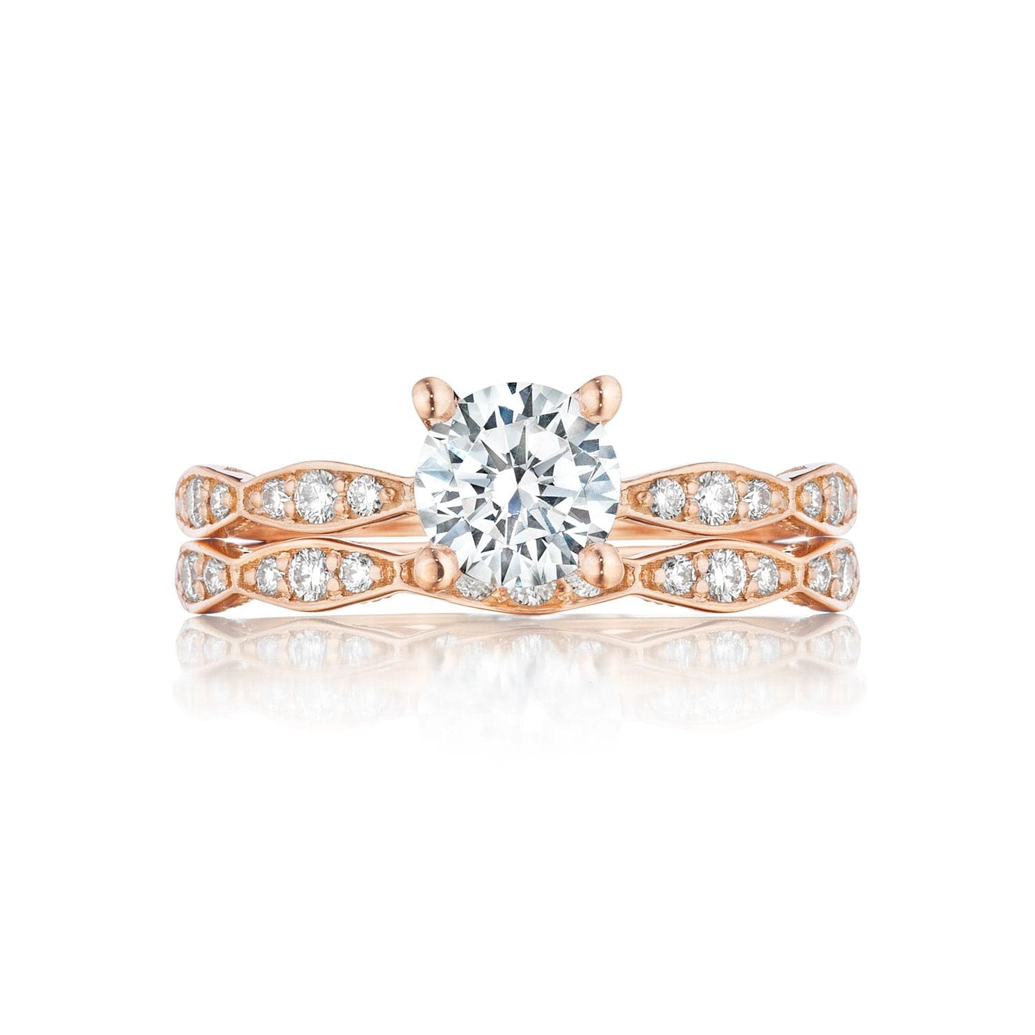 Tacori Engagement Engagement Ring Sculpted Crescent Solitaire Setting 6mm / 6.5