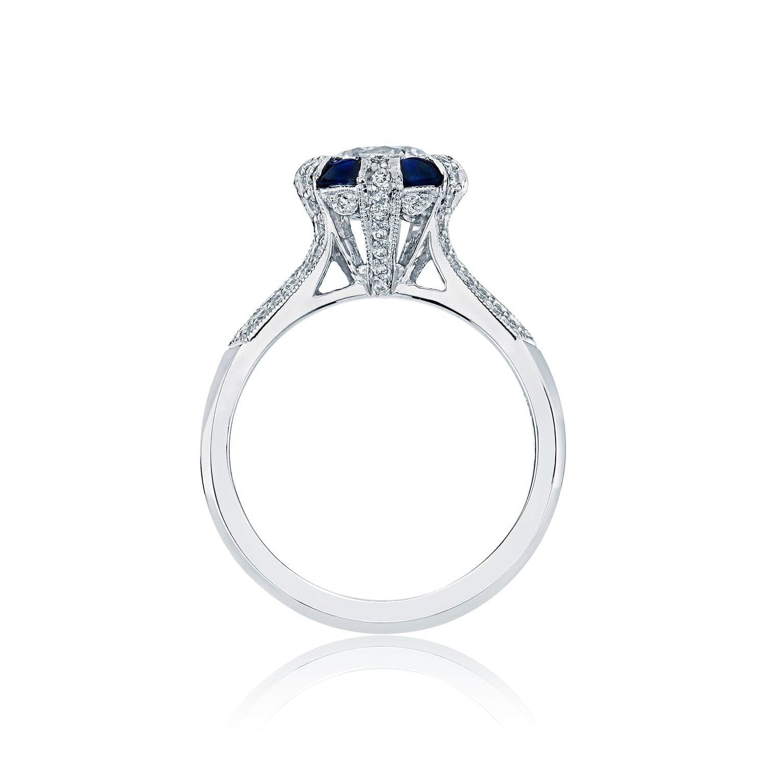 Tacori Engagement Engagement Ring Simply Tacori Sapphire Halo Engagement Setting 6.5mm / 6.5