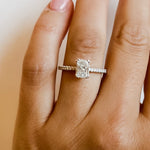 Tacori Engagement Engagement Ring White Gold 1.01cts Radiant Cut Coastal Crescent Diamond Band Solitaire Engagement Ring 6.5