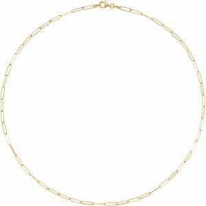 Temple St. Clair Necklaces and Pendants 14k Yellow Gold Paperclip Elongated Link 20" Chain