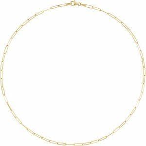 Temple St. Clair Necklaces and Pendants 14k Yellow Gold Paperclip Elongated Link 20" Chain