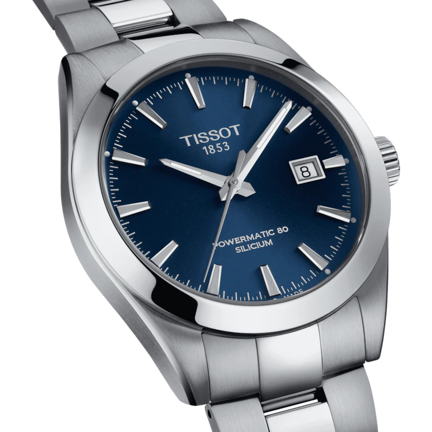 Tissot Watch Tissot Gentleman Powermatic 80 Silicium Blue Dial 40mm